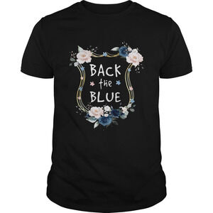 Flower Back The Blue Shirt
